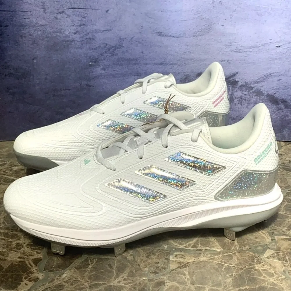 adidas Womens Adizero PureHustle 3 Sis Bates Cleats Softball Size 11.5 ID1664 - Picture 4 of 16